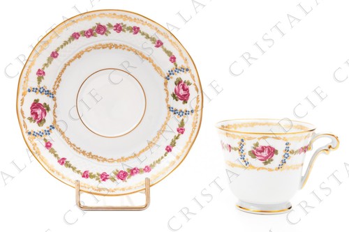 Roses limoges coffee cup - cup, by