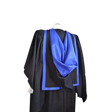 Graduation Full Hood Royal Blue Adult University Bachelors Masters Academic