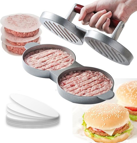 Double burger press hamburger - press,