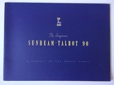 SUNBEAM TALBOT 90 orig 1952 Export Mkts Full 20pp Sales Brochure in English