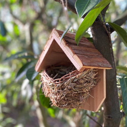 Woven house martin bird - woven,