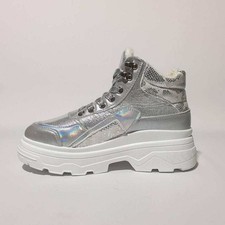 silver ladies women boots
