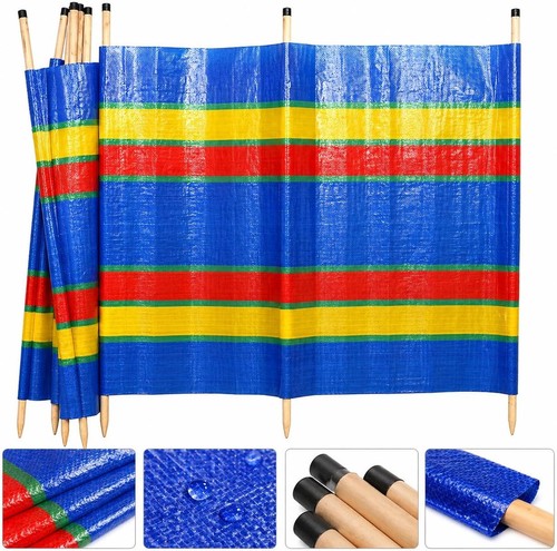 Hardwood wooden pole windbreak - hardwood,
