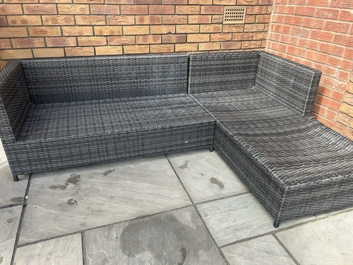 Rattan corner sofa set - rattan,