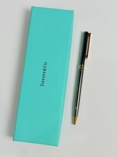 Genuine Tiffany & Co"T" Ballpoint Pen with Stylish Gold Trim