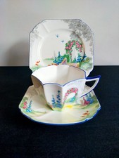 Shelley Archway of Roses 11606 Trio Cup Saucer Plate trio A/F