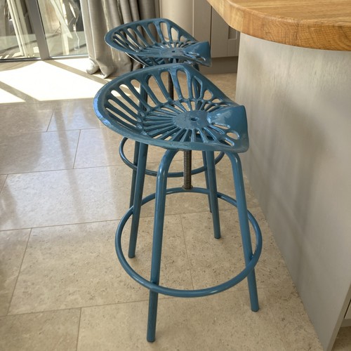 Pair bright blue tractor - bright,