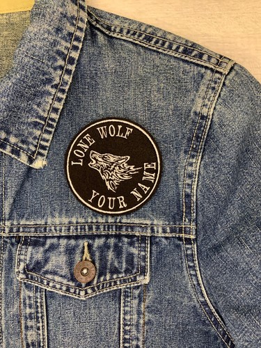 Lone wolf embroidered - lone, patch