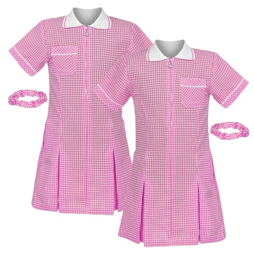 Girls gingham school dress - gingham,