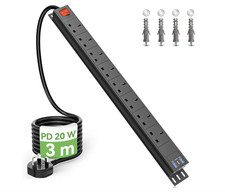 8 Way Power Strip Surge