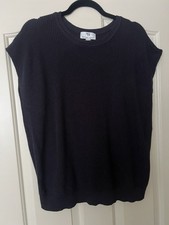 Peter Hahn Navy Sleeveless Tank Knit Jumper Size 18