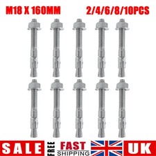 2/4/6/8/10Pcs M18 X 160mm