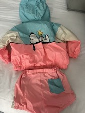 Vtg 90s Y2K Snoopy Track Suit