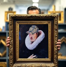 Baroque Old Masters Style Contemporary Painting- By Vital Signed