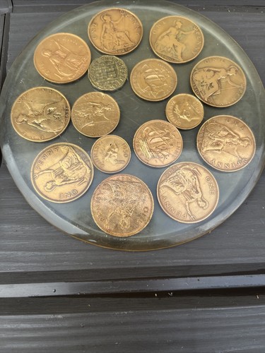 Old one penny - ,