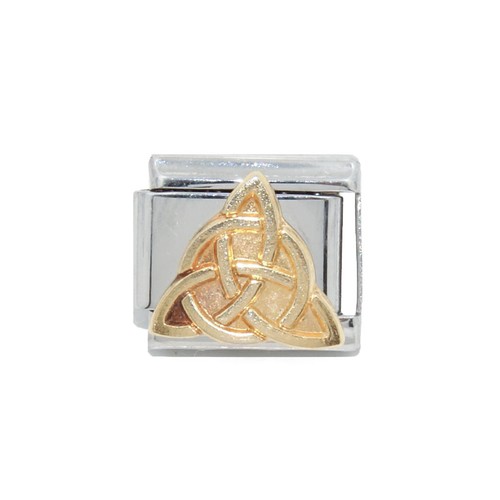 Trinity gold coloured - , enamel