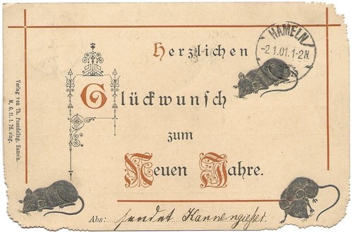 102 postcard harmeln year - postcard,