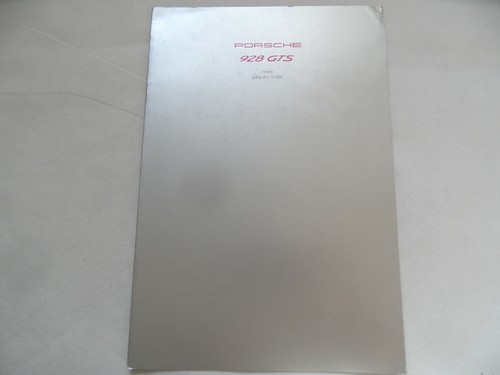Brochure porsche 928 - brochure,