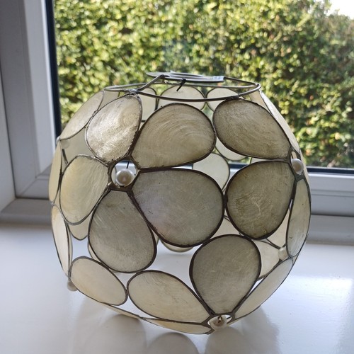 Capiz shell light shade beaded - shade,