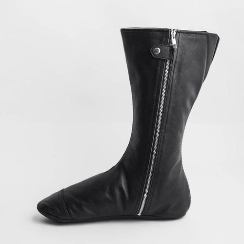 Calf length leather - calf, socks