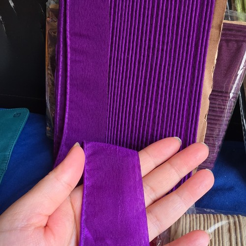 Yards purple silk piping - yards,