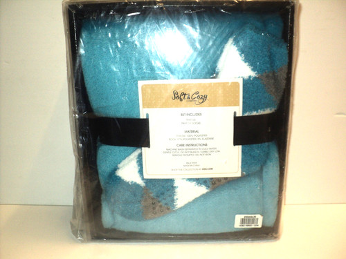 Soft cozy set throw - &,