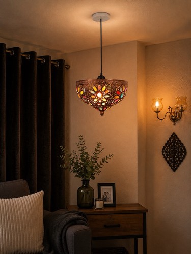 Bronze ceiling shade moroccan - bronze,