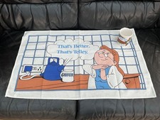Vintage Tetley Tea Folk Gaffer mug and tea towel, 1996, new