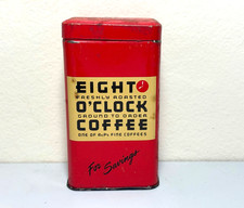 EIGHT O'CLOCK TIN LITHO