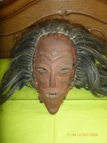 Vintage african ritual mask - african,