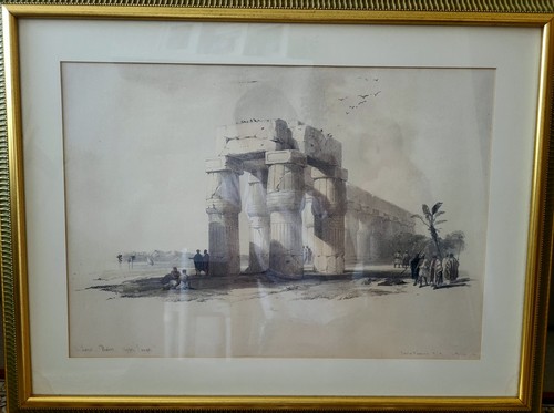 Tinted lithograph print at - tinted, of