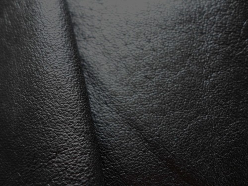Jet black soft pigskin leather - soft,