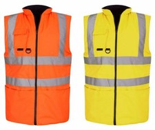 HI VIS VIZ BODY WARMER