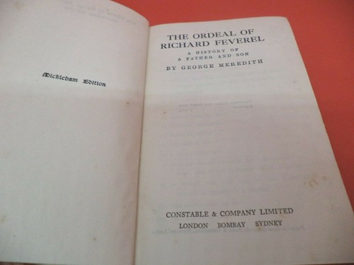 The ordeal richard feverel - the,