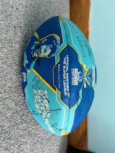 Signed warrington wolves rugby - wolves,