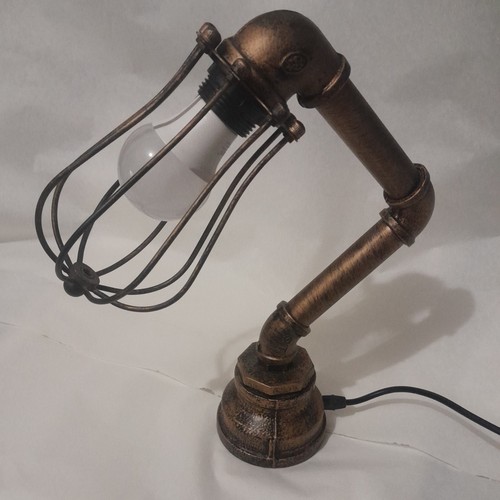 Vintage steampunk table lamp - vintage,