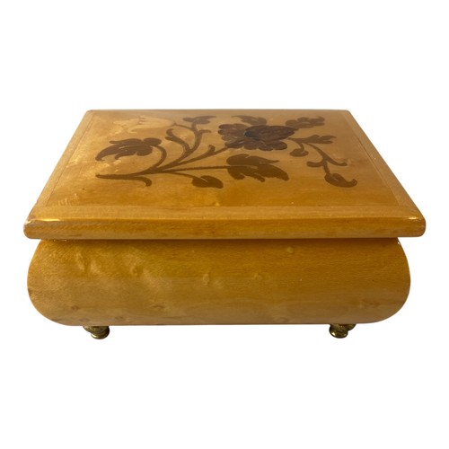 Reuge music box floral - box, wood