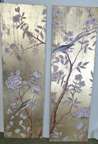 Pair vintage chinoiserie - pair,