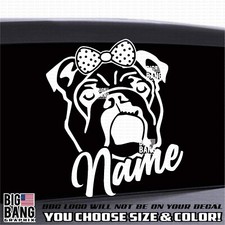 Custom Name FEMALE Bulldog