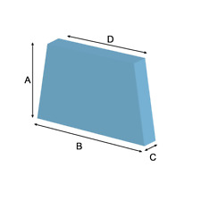 FOAM CUT TO EQUAL TAPERED SIDES IMAGE 1 UPHOLSTERY CUSHION & HIGH DENSITY MEDIUM