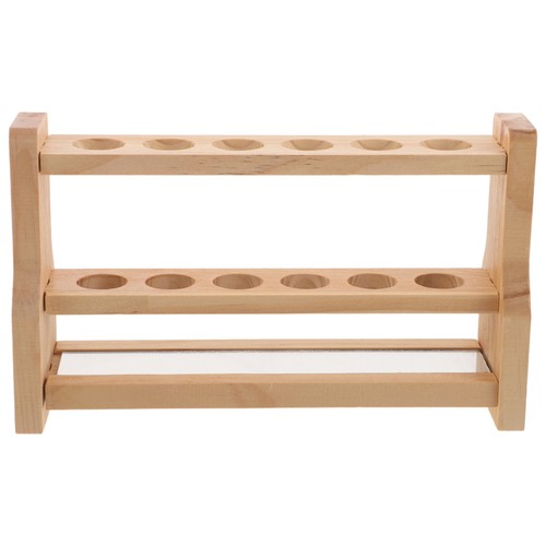 Wooden test tube - tube, rack