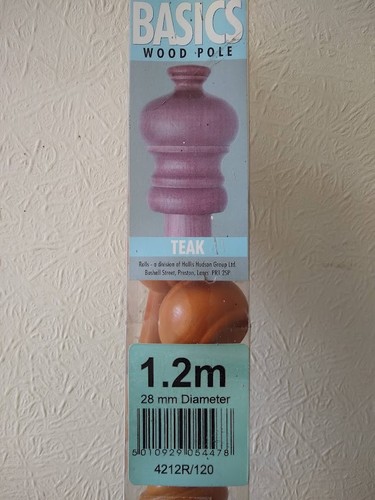 Wooden curtain pole set - set,