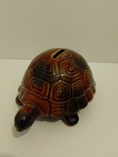 Money Box /Piggy Bank Tortoise Shaped Made By Arthur Wood England Glazed Pottery