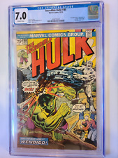 THE INCREDIBLE HULK # 180 MARVEL 1974 CGC 7.0 FIRST APPEARANCE WOLVERINE