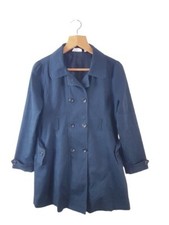 BHS Kids Girls Black Basic Jacket Coat Size 13-14 Years Regular Button 