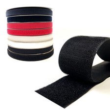 25mm Sew On Hook And Loop Tape Interlocking Tape 4 Colours 1m 2m 5m 10m 25m