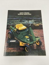 Vintage John Deere Riding Mowers 15 Page Sales Brochure Color Photos 1987