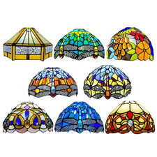 Tiffany Style 10Inch Handmade Stained Glass Lamp Shade for Table/Pendant/Ceiling