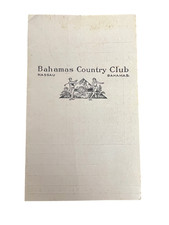 Vintage WWII era Golf Score