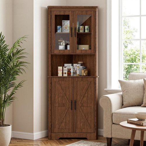 Tall corner storage cabinet - tall,